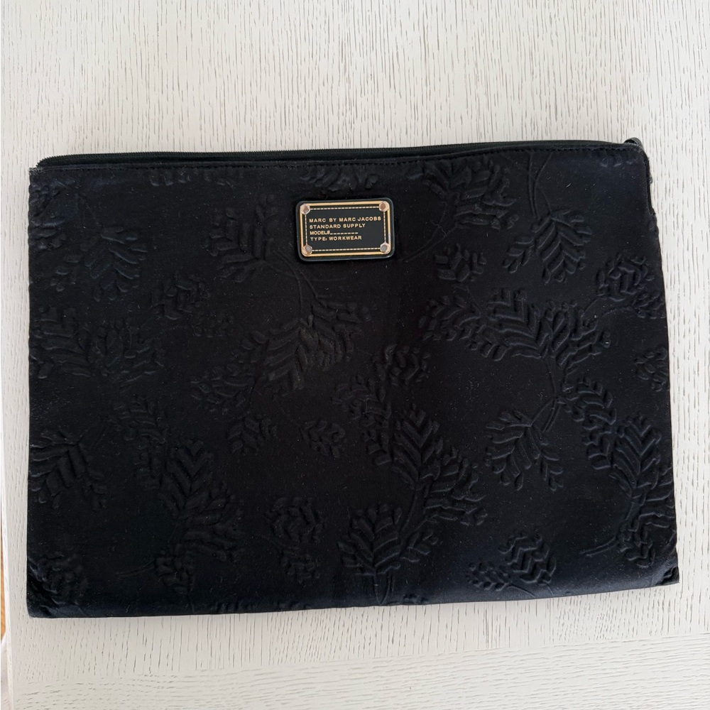 Marc By Marc Jacobs Black Embossed Floral Bag